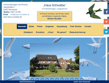 Tablet Screenshot of haus-schwalbe.de